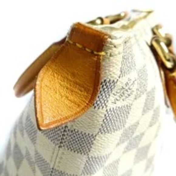 Louis Vuitton Saleya PM Damier Azur PVC Leather Handbag - Picture 9 of 13